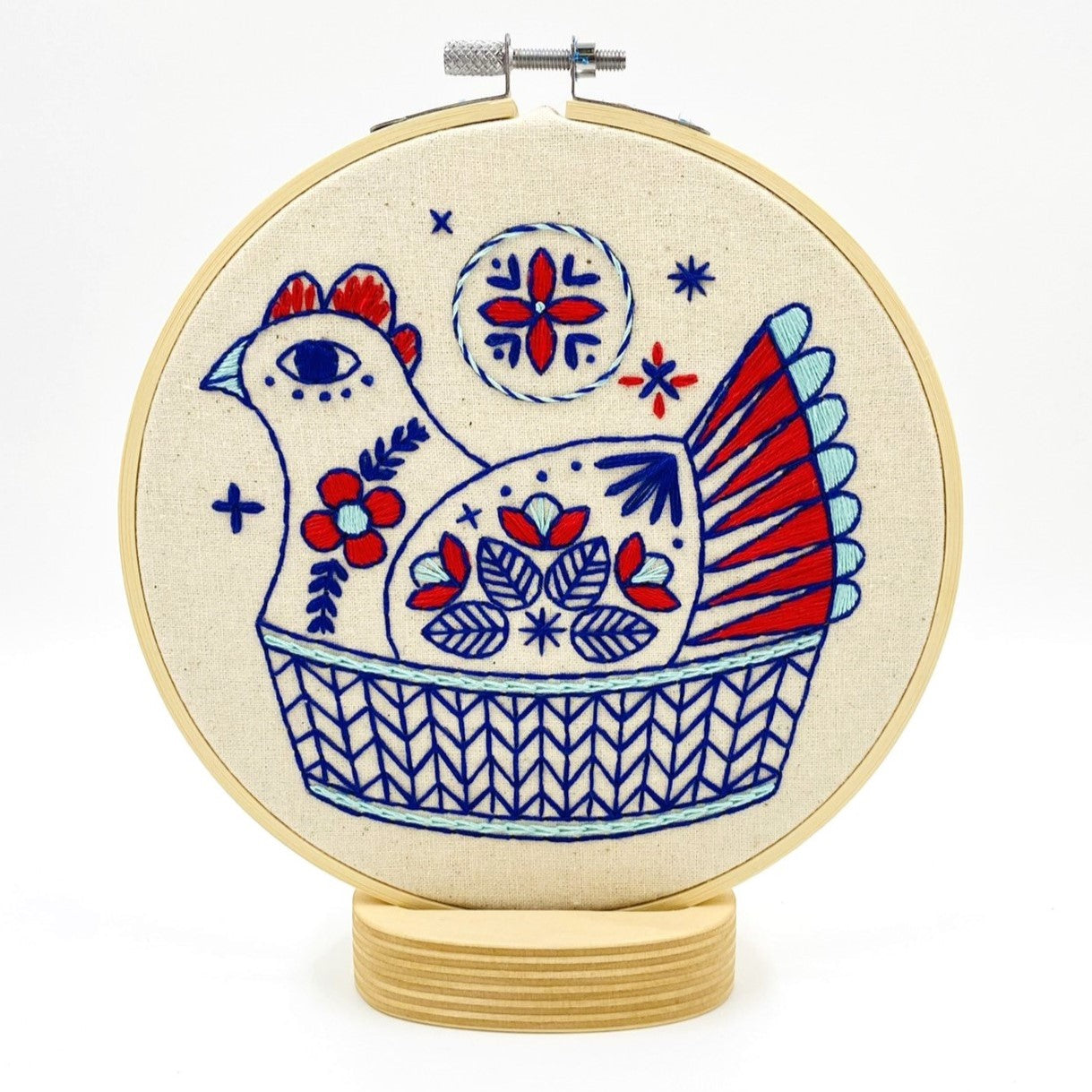 French Hen Complete Embroidery Kit