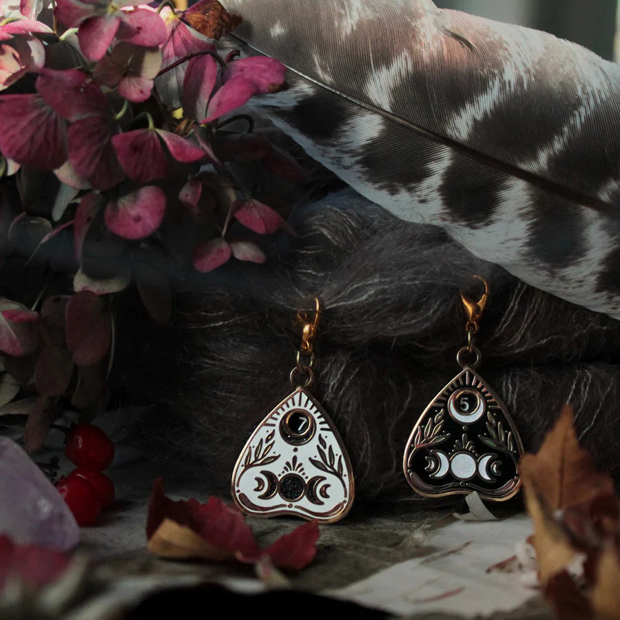 Twill + Print Ouija Mini Row Counter Progress Keeper