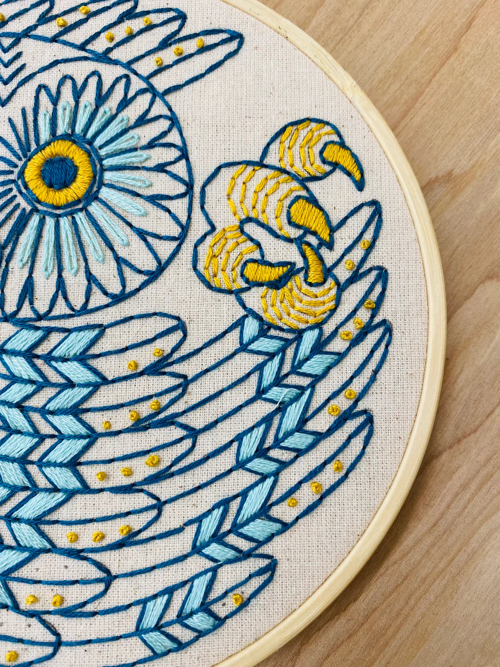 Saw Whet Owl Complete Embroidery Kit