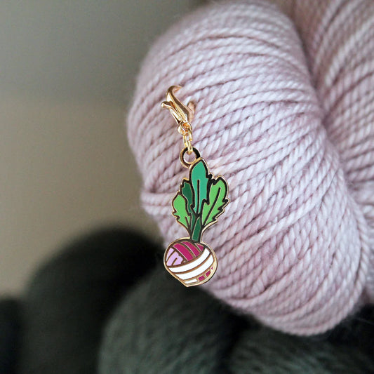 Twill + Print Turnip Progress Marker / Stitch Keeper