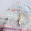 Twill + Print Woolly Bee Stitch Keeper/Marker