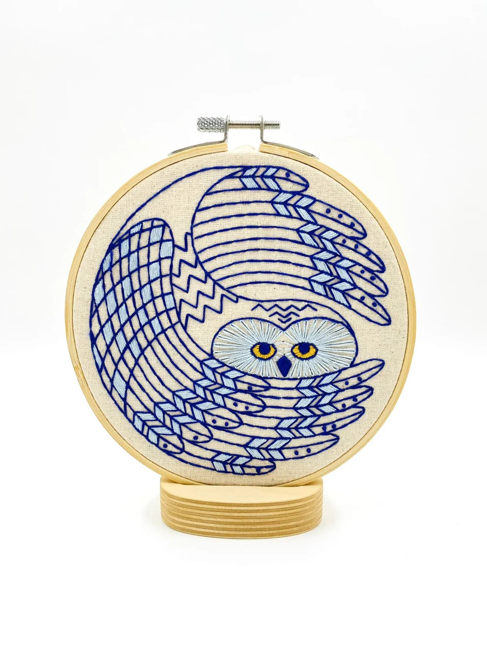 Snowy Owl Complete Embroidery Kit