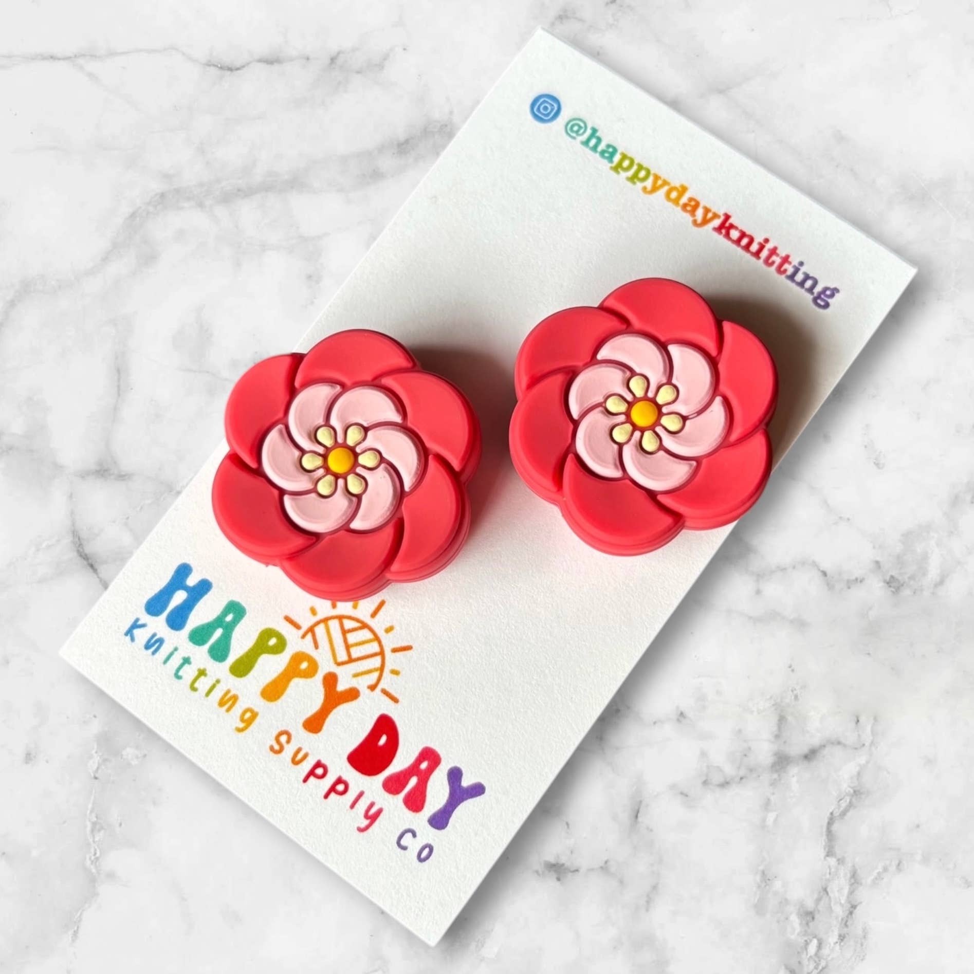 Silicone Needle Topper Set - Retro Flowers