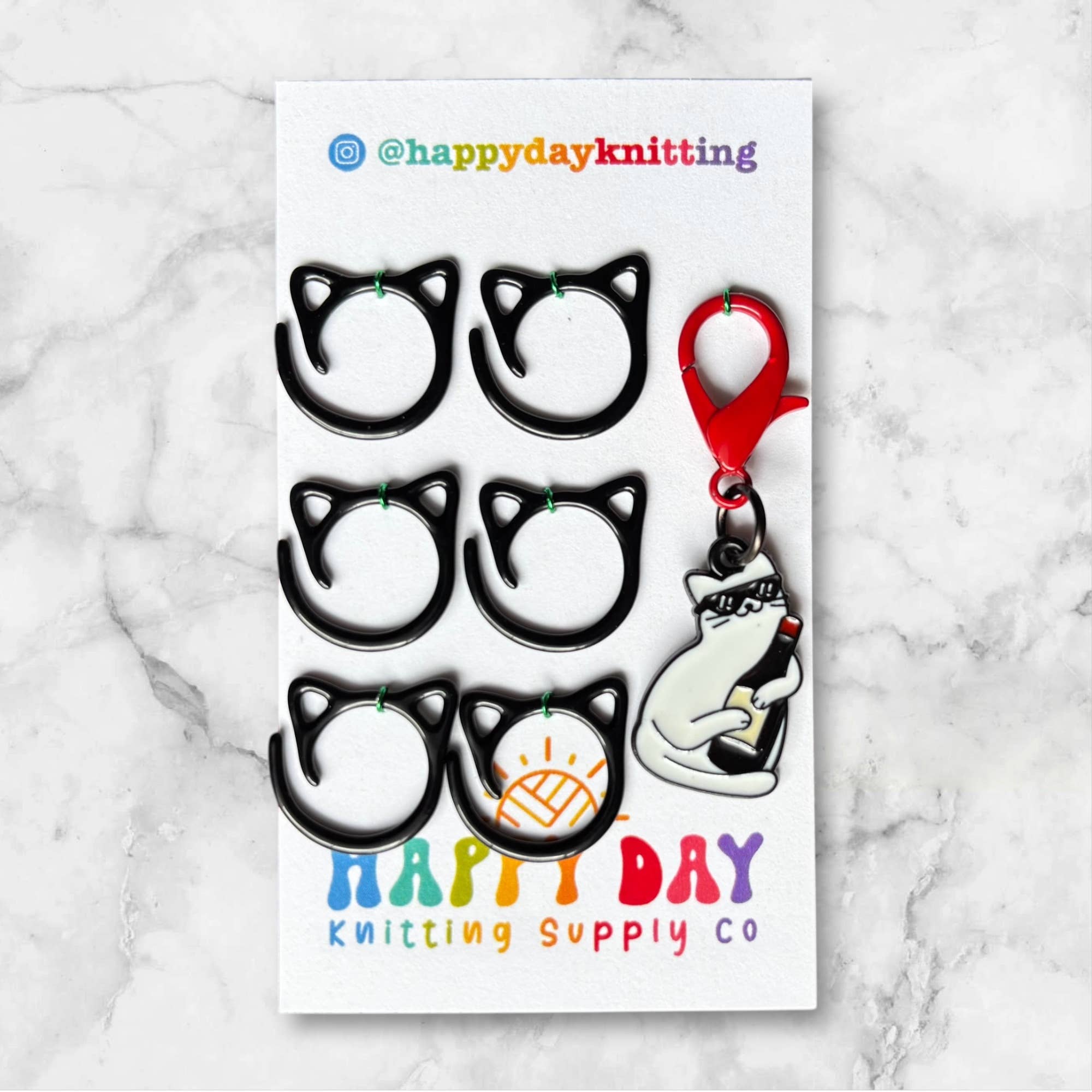 Cat Stitch Marker Packs - Cat Ring Sets