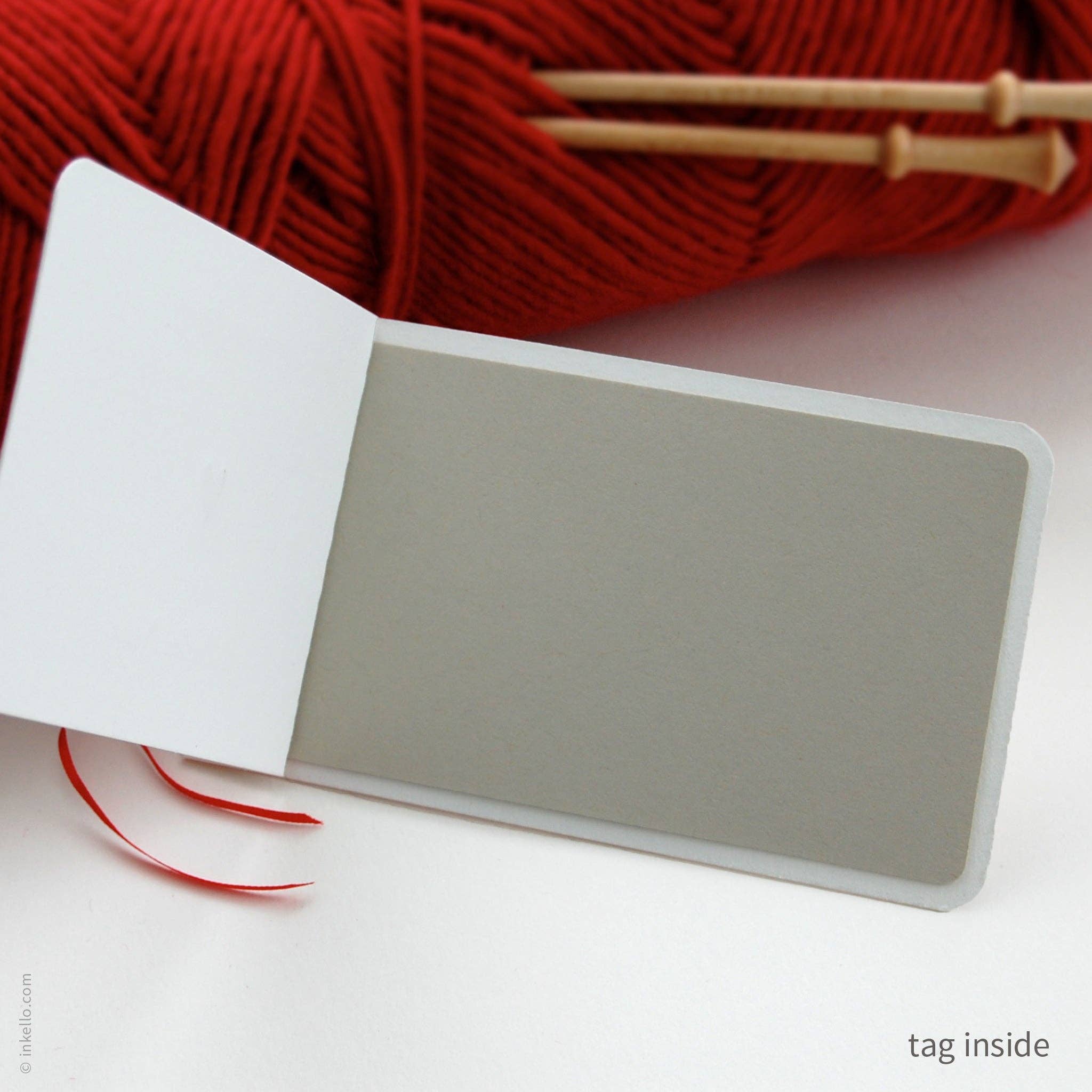 Heart Knitting Tag (#628)