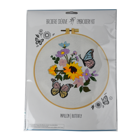 BUTTERFLY EMBROIDERY KIT