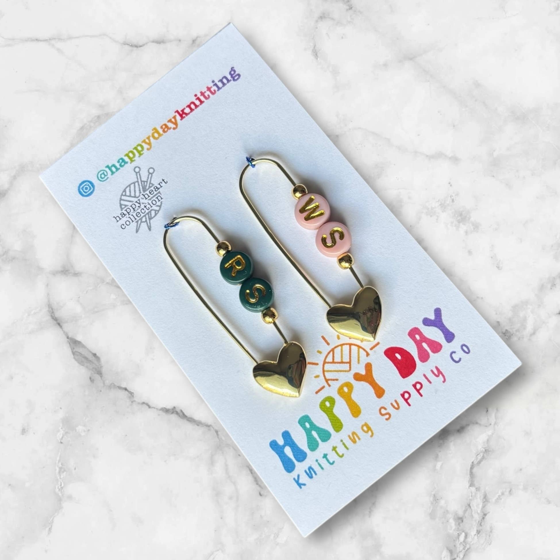 RS / WS - Locking Stitch Markers - Two Tone