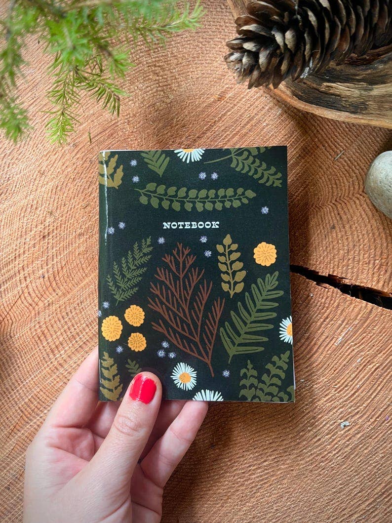 Paper Moth Co. Forest Floor Botanical Handmade Pocket Notebook