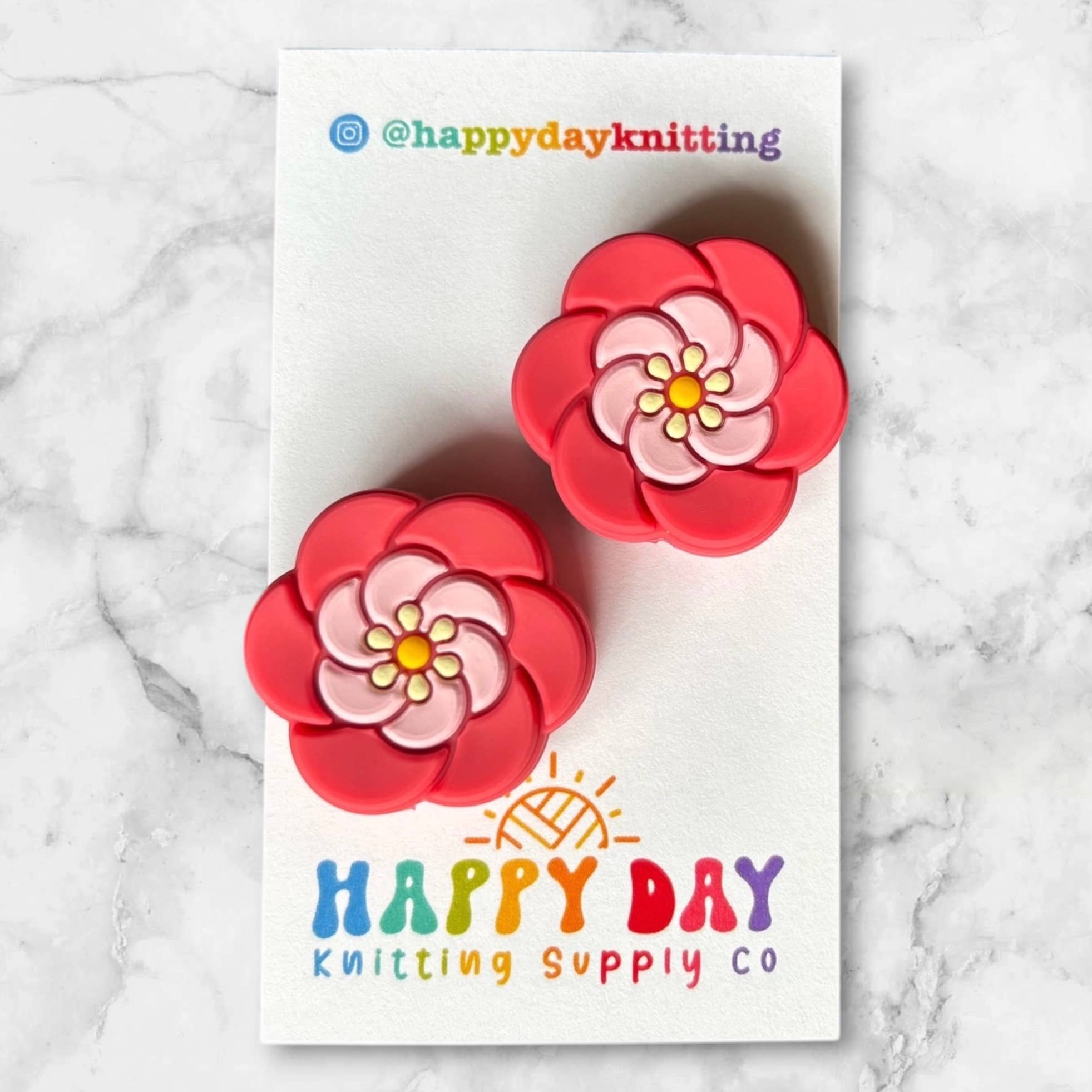 Silicone Needle Topper Set - Retro Flowers