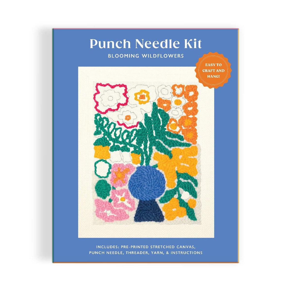 Galison Blooming Wildflowers Punch Needle Kit