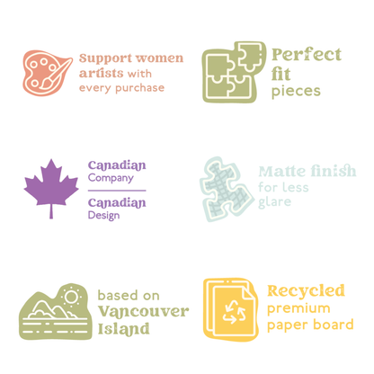 Grandma Hobbies | Villager Puzzles 1000-Piece Puzzle | Designed in Alberta, Canada by Jess Capeling