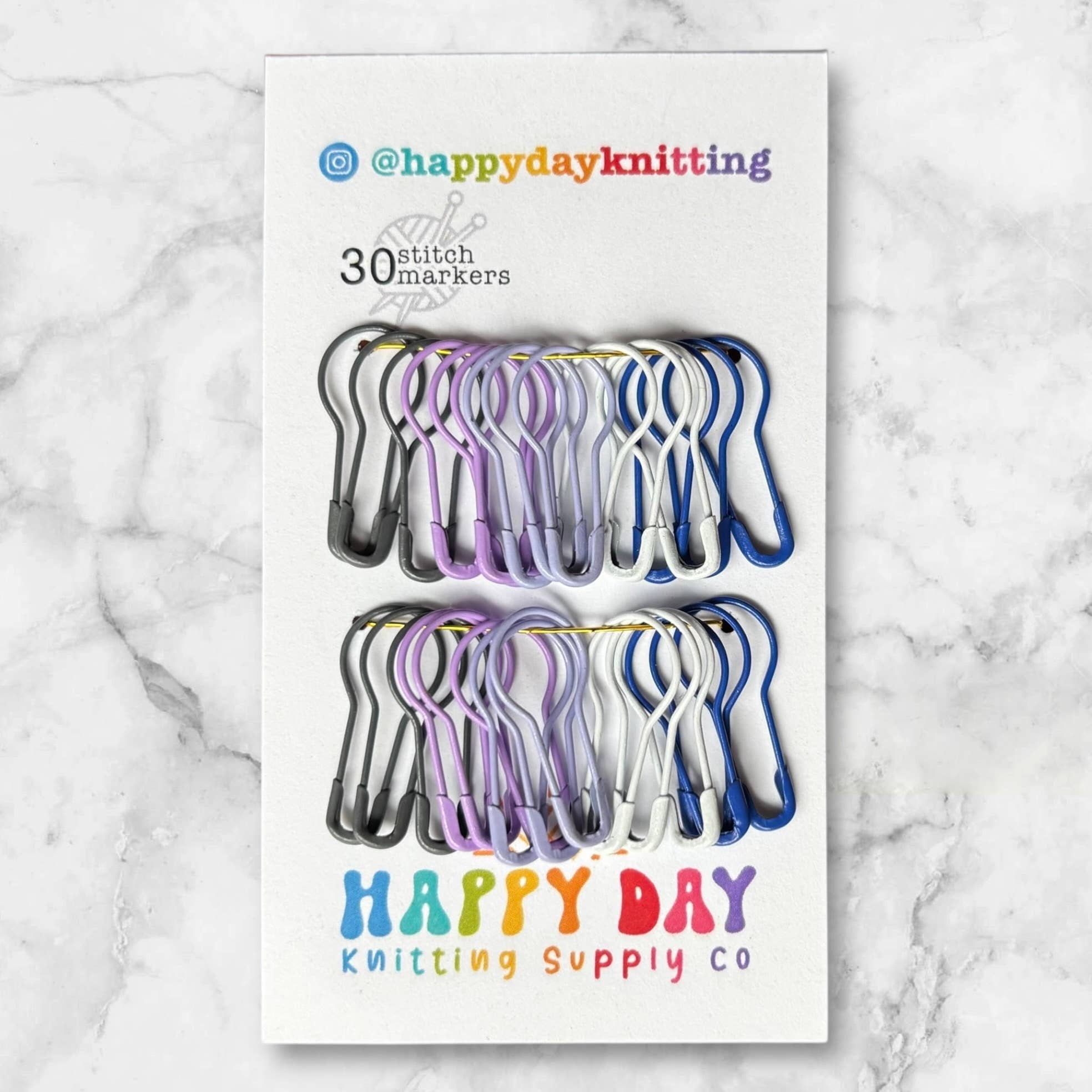 30 Locking Bulb Pin Stitch Markers