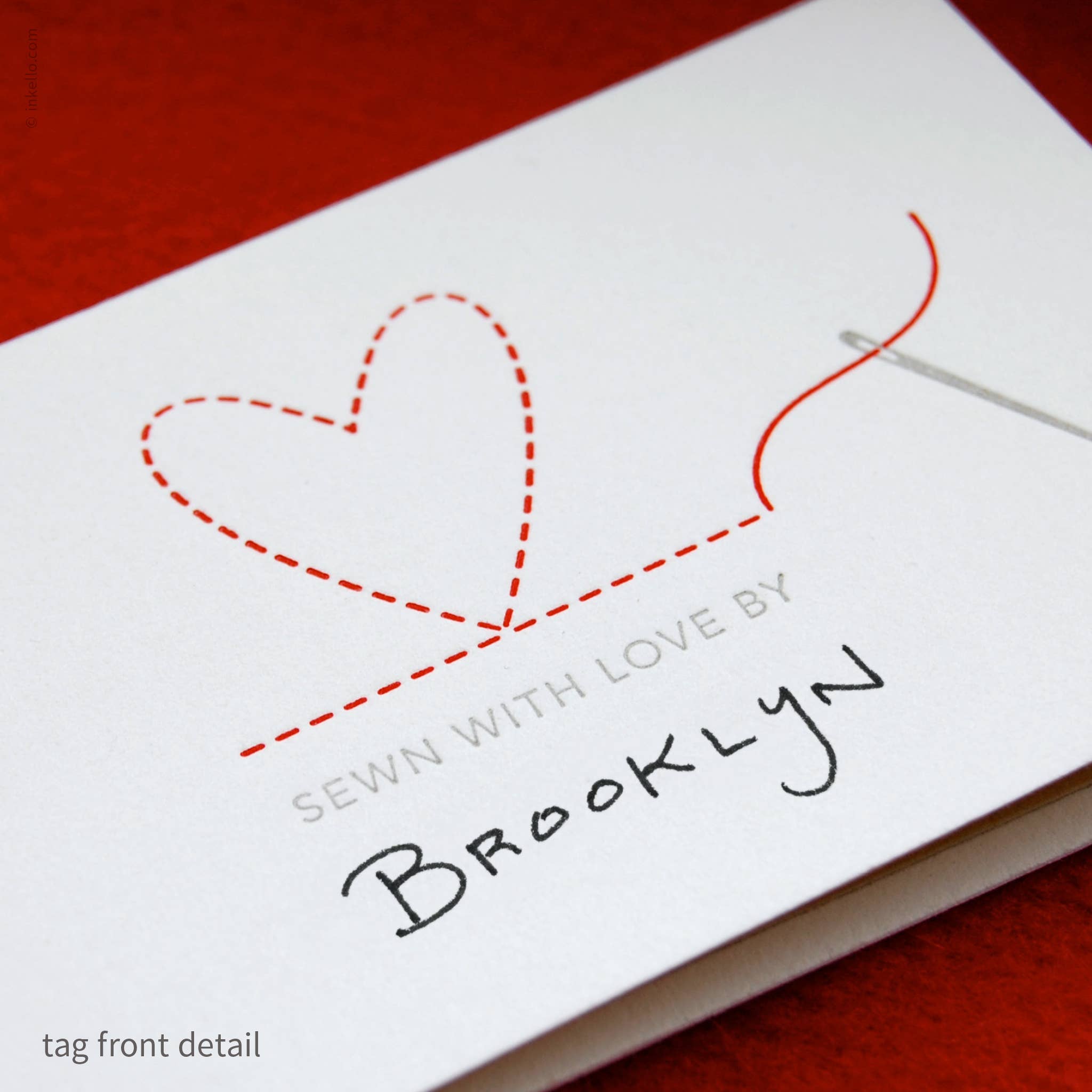 Heart Sewing Tag (#629)