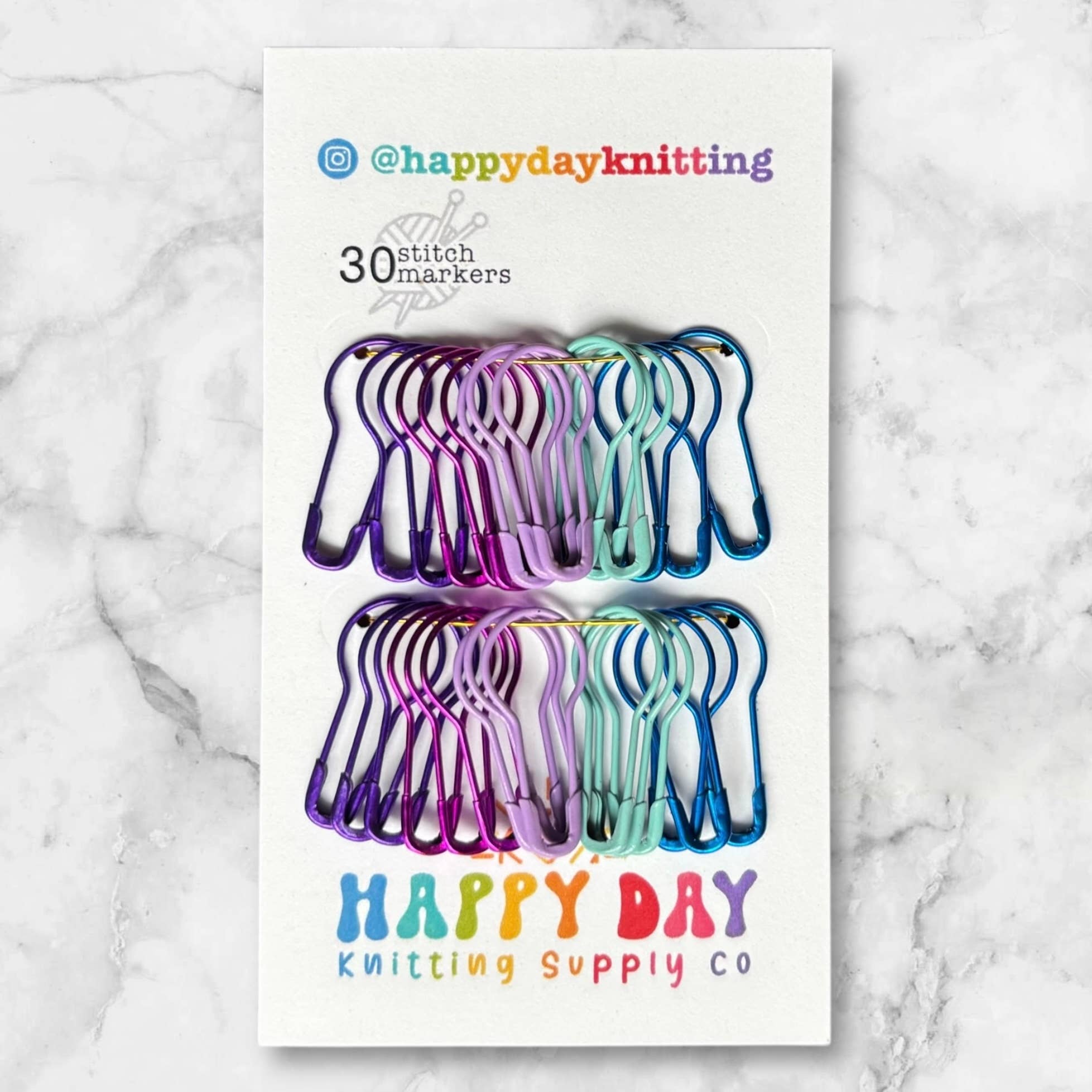 30 Locking Bulb Pin Stitch Markers