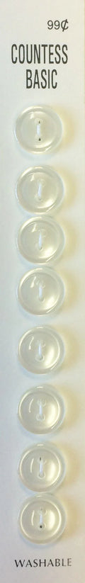 Countess Slimline Buttons - 7/16" 8pc
