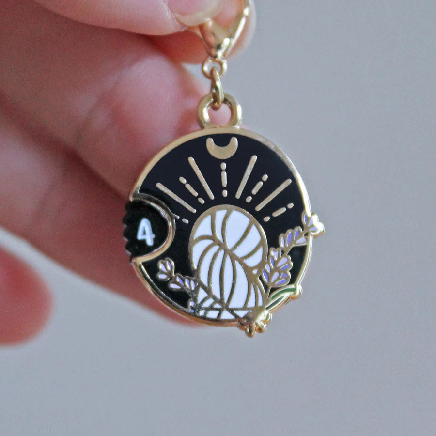 Twill + Print Witchy Charms Mini Row Counter Progress Keeper