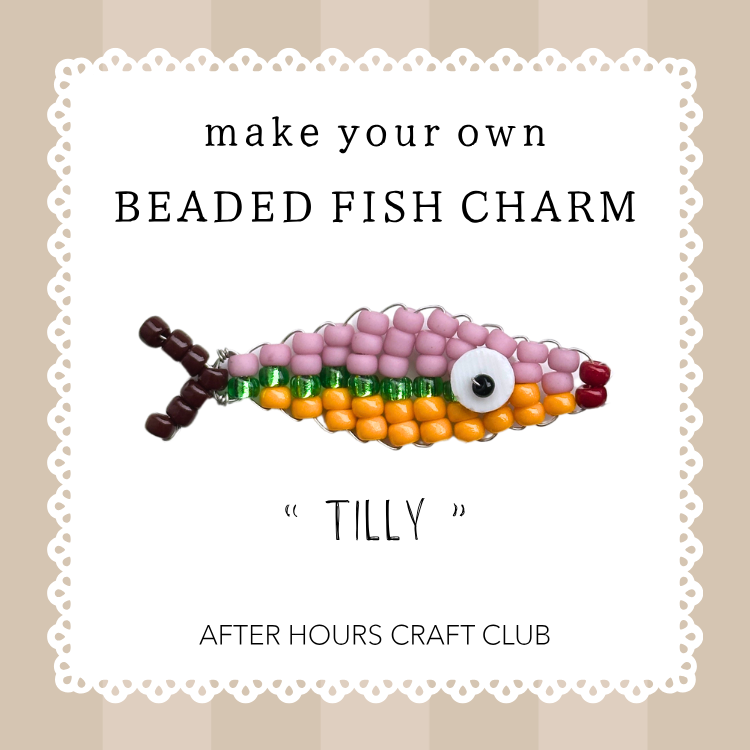 After Hours Craft Club - Beaded Fish Charm Craft Kit