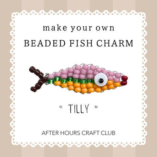 After Hours Craft Club - Beaded Fish Charm Craft Kit