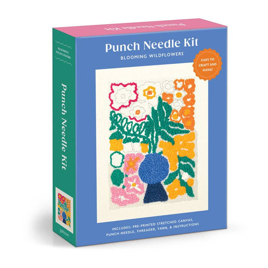 Galison Blooming Wildflowers Punch Needle Kit
