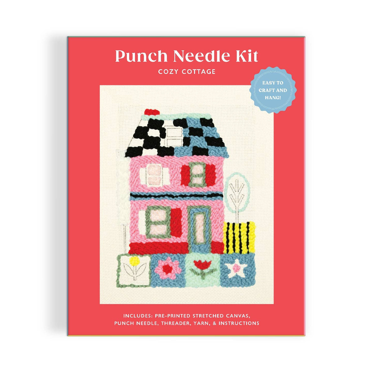 Galison Cozy Cottage Punch Needle Kit