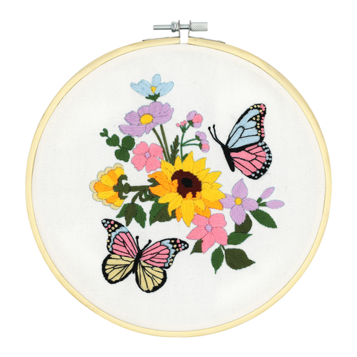 BUTTERFLY EMBROIDERY KIT