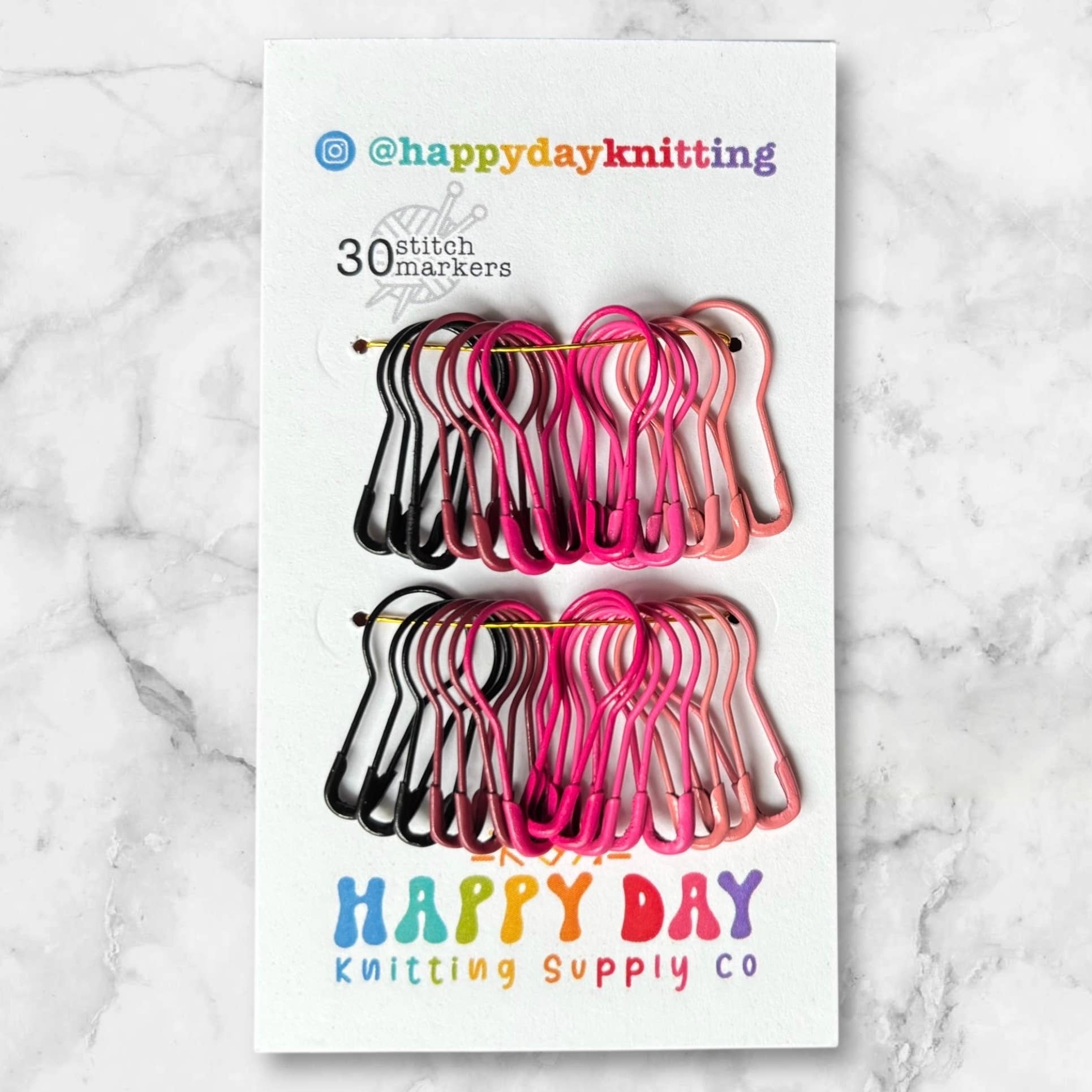 30 Locking Bulb Pin Stitch Markers