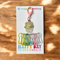 Sleepy Succulent Kitty Stitch Marker & Bulb Pins