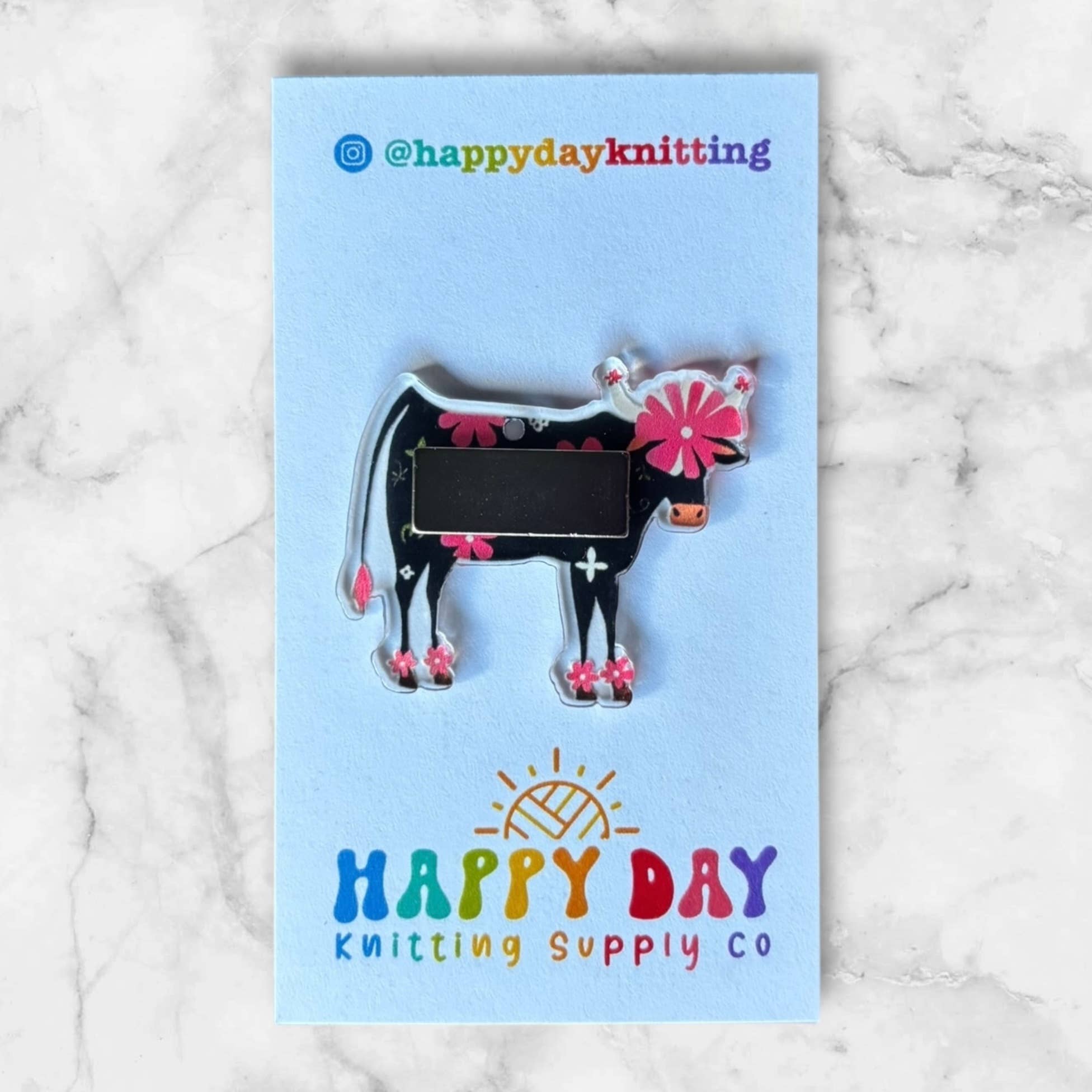Oh My Cow Needle & Stitch Marker Minder #2
