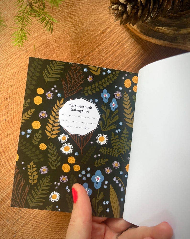 Paper Moth Co. Forest Floor Botanical Handmade Pocket Notebook