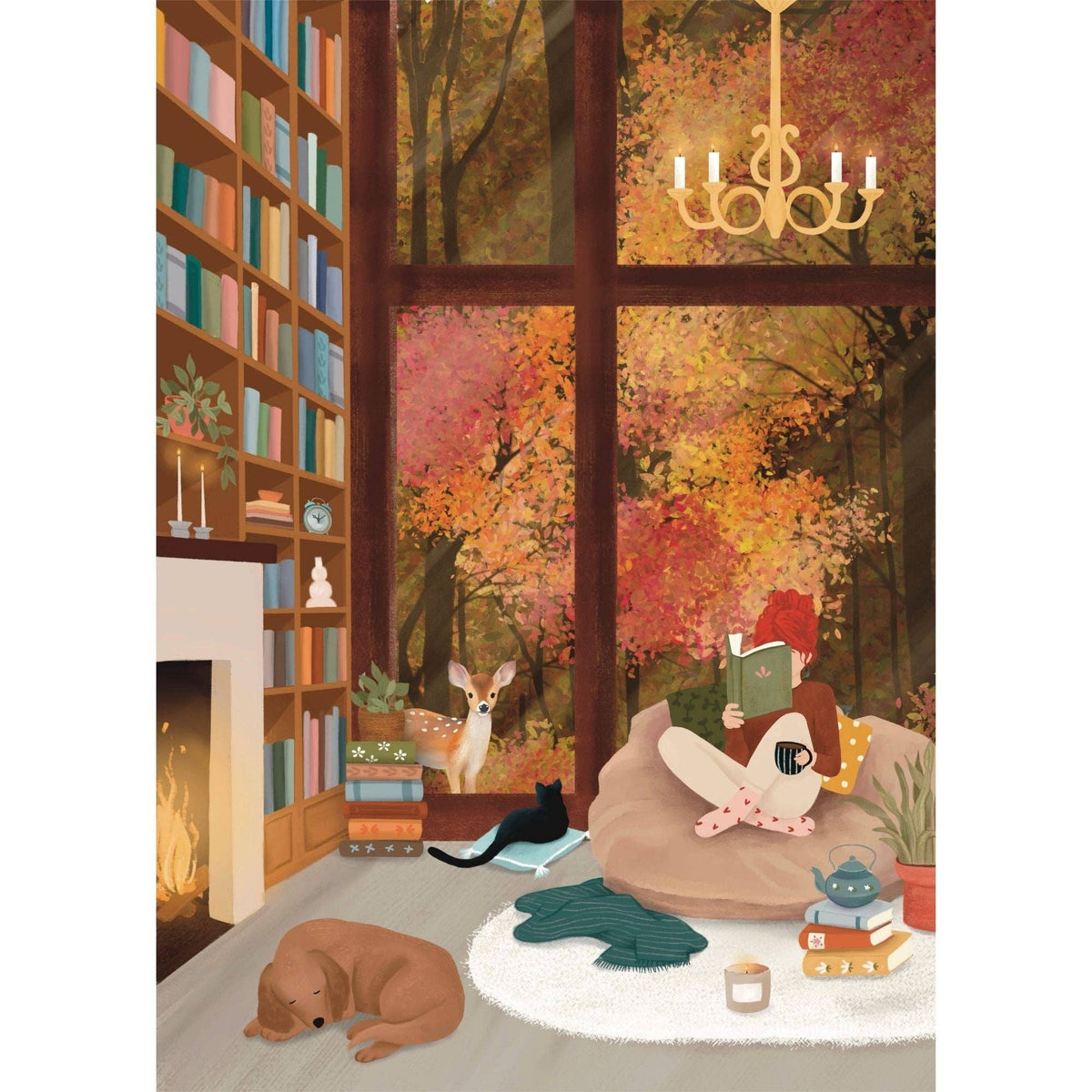 Dream Library | Villager Pupzzles 1000-Piece Puzzle | Designed in Alberta, Canada by Tara Younggren