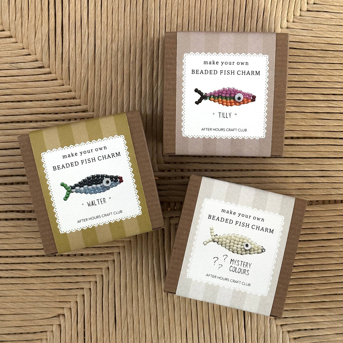 After Hours Craft Club - Beaded Fish Charm Craft Kit