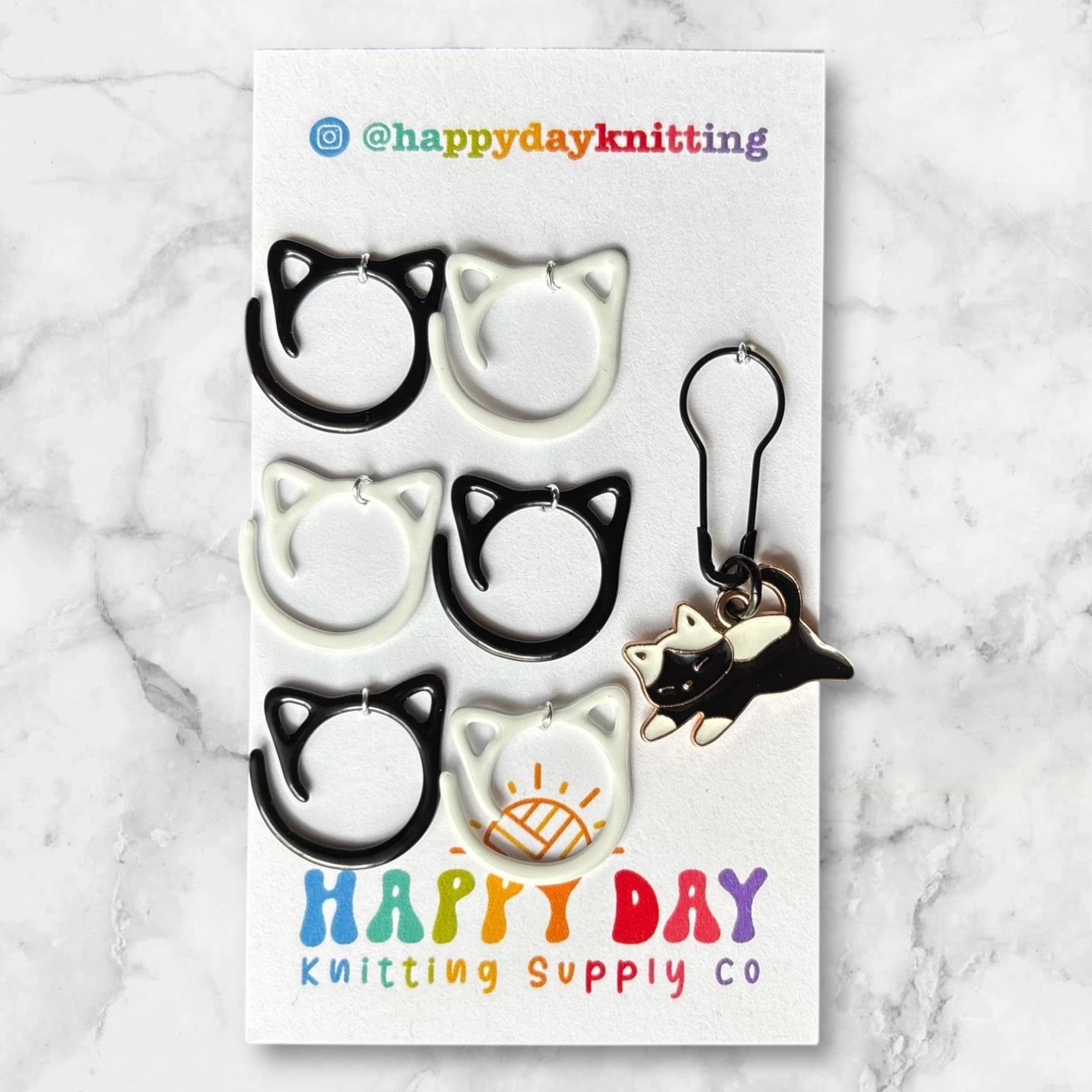 Cat Stitch Marker Packs - Cat Ring Sets