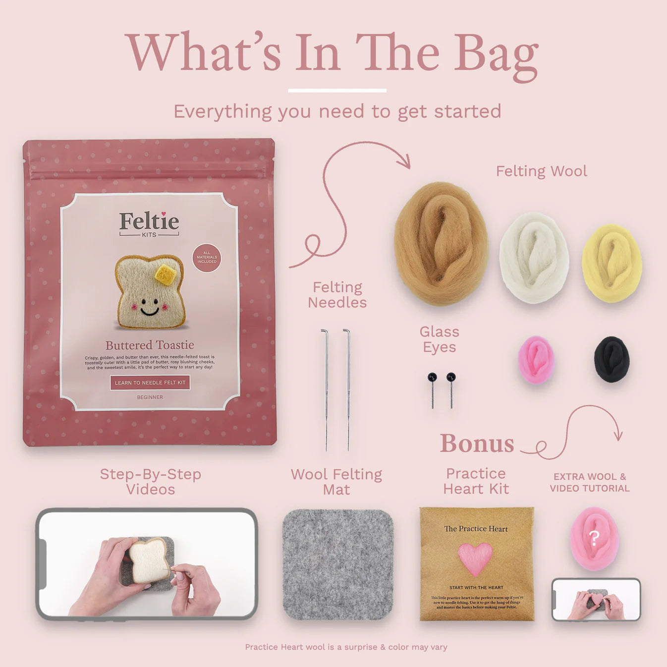 Feltie Kit - Buttered Toastie
