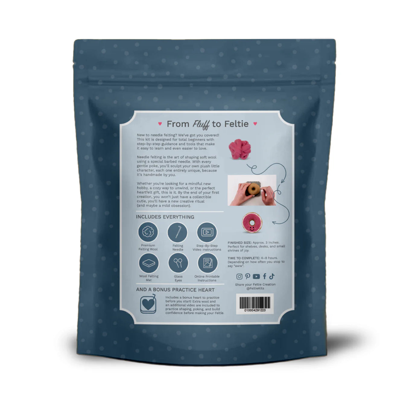Feltie Kit - Pink Glazed Donut