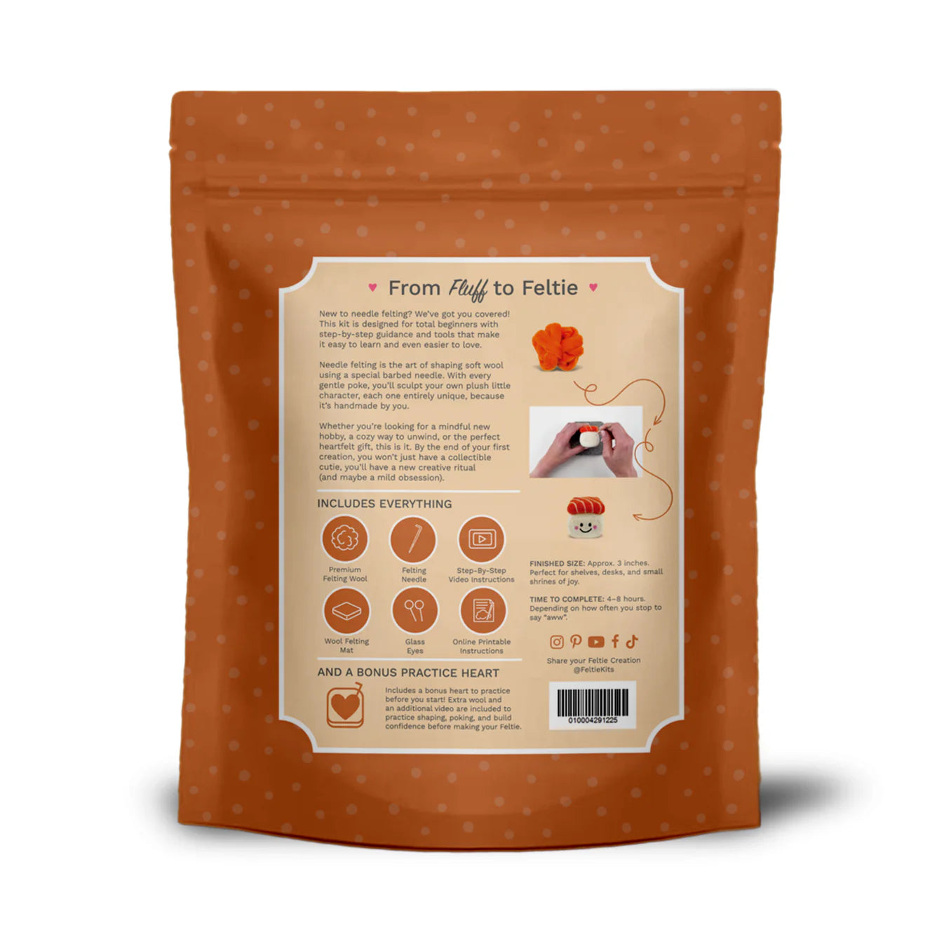 Feltie Kit - Salmon Sushi