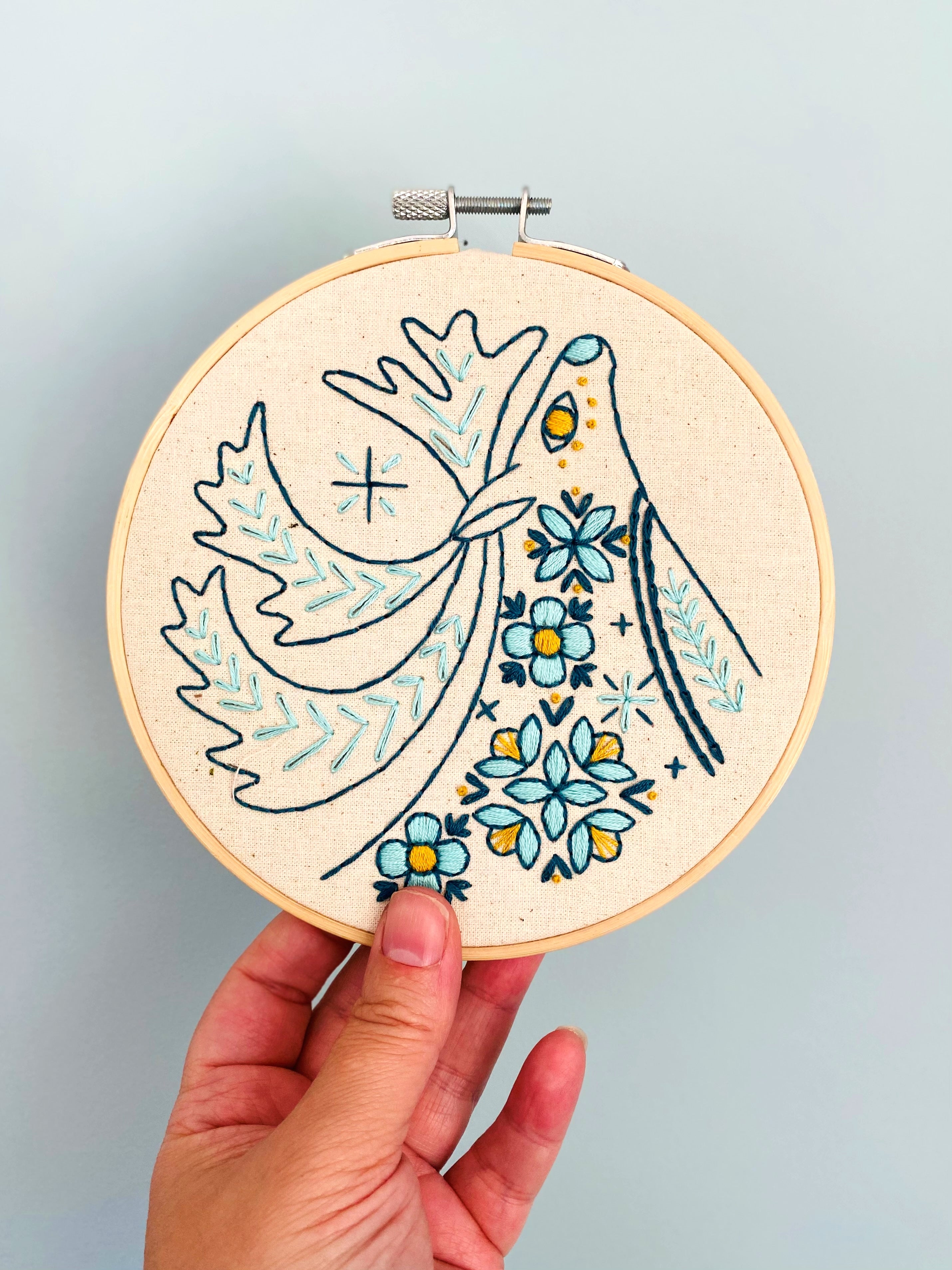 Folk Caribou Complete Embroidery Kit