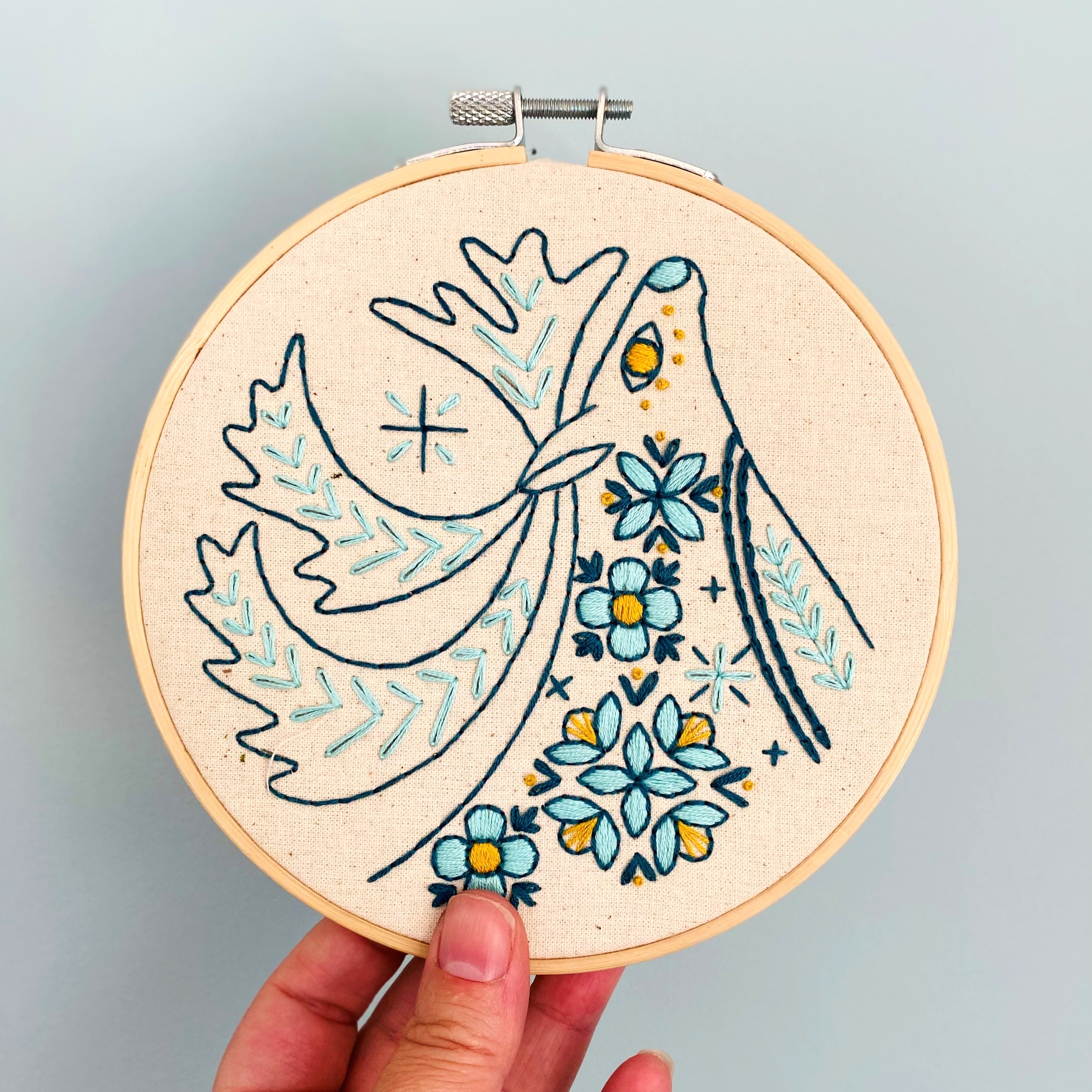 Folk Caribou Complete Embroidery Kit