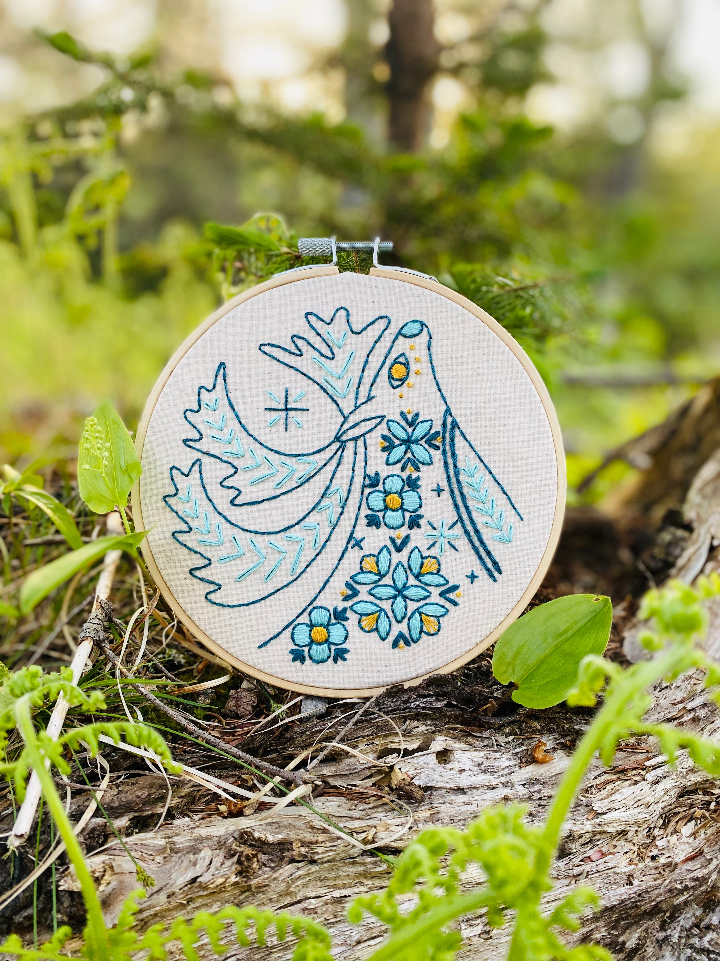 Folk Caribou Complete Embroidery Kit
