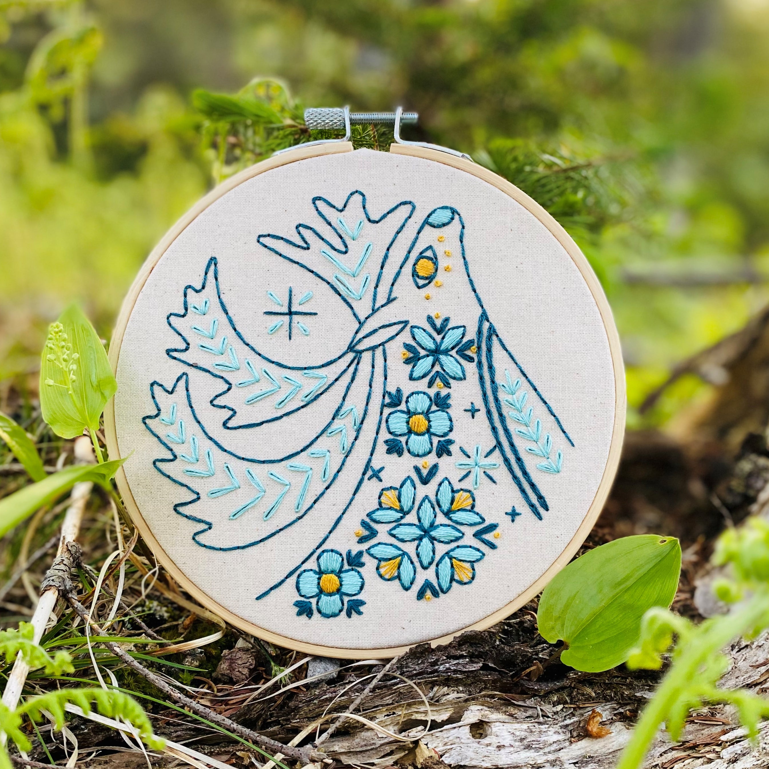 Folk Caribou Complete Embroidery Kit