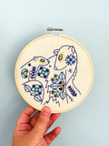 Folk Polar Bears Complete Embroidery Kit