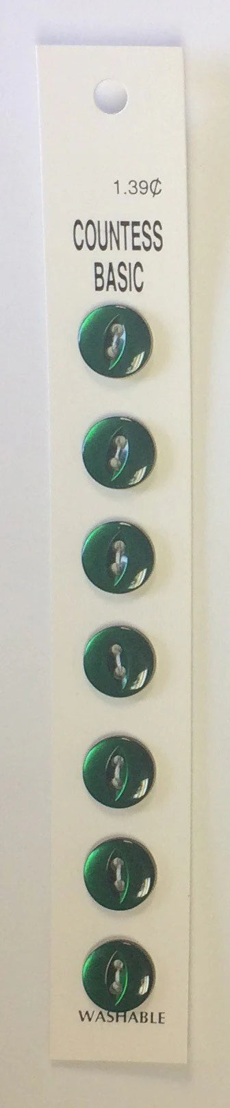 Countess Slimline Buttons - 7/16" 8pc