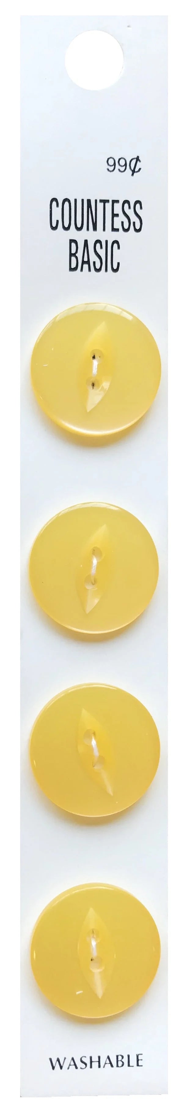 Countess Slimline Buttons - 3/4" 4pc