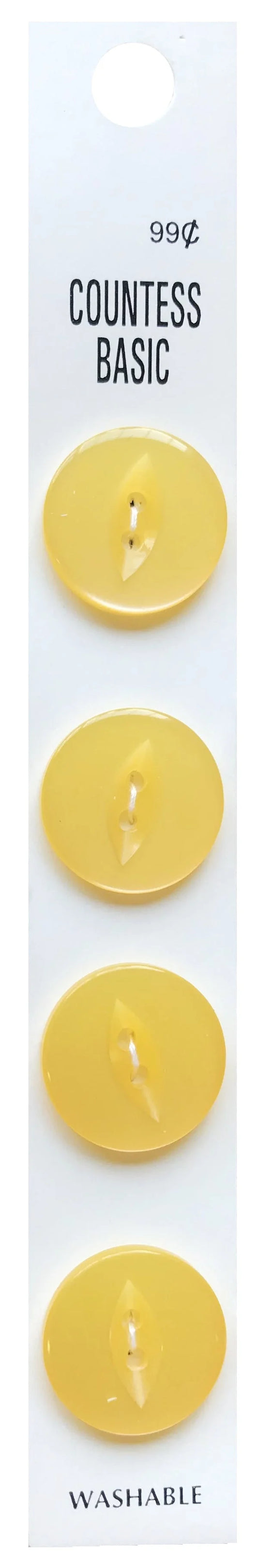 Countess Slimline Buttons - 3/4" 4pc