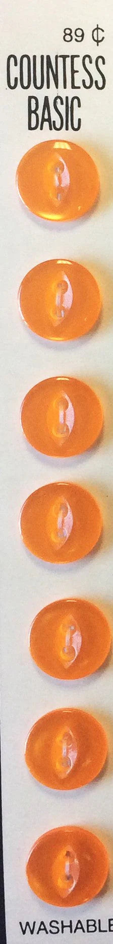 Countess Slimline Buttons - 7/16" 8pc