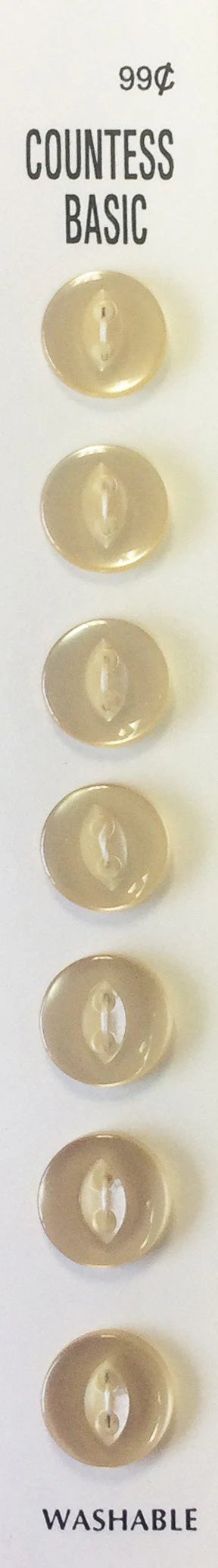 Countess Slimline Buttons - 7/16" 8pc
