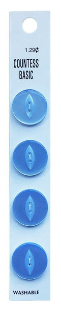 Countess Slimline Buttons - 3/4" 4pc