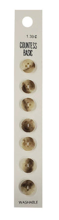 Countess Slimline Buttons - 3/8" 7pc