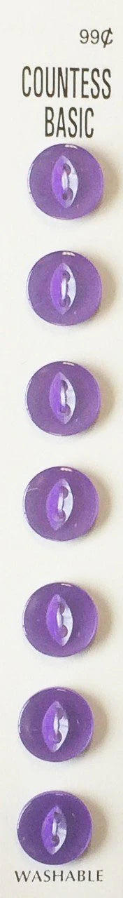 Countess Slimline Buttons - 7/16" 8pc
