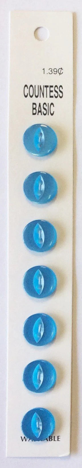 Countess Slimline Buttons - 7/16" 8pc