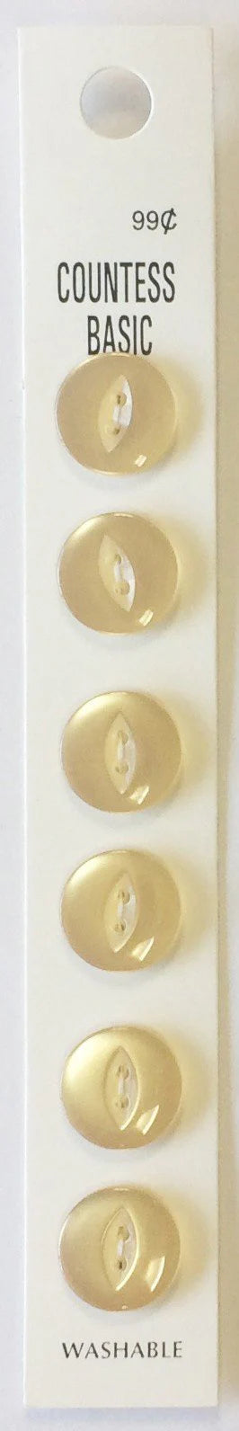 Countess Slimline Buttons - 11/20" 6pc
